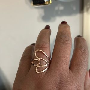 Rose gold artisan ring